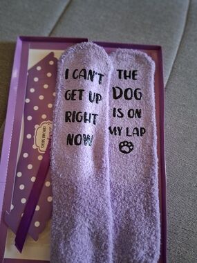 Cozy Dog-Lover Fuzzy Socks Gift Set NWT